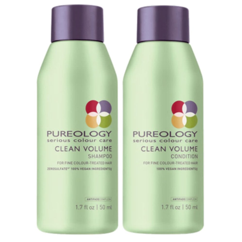 Pureology Clean Volume Shampoo & Conditioner 1.7 Oz Set
